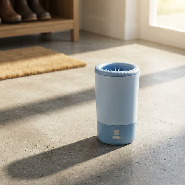 Electric dog paw cleaner for removing dirt and mud