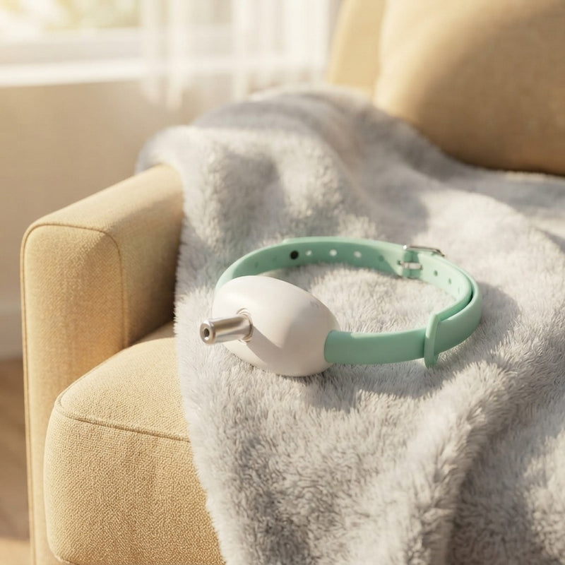 Rechargeable laser cat collar for interactive play